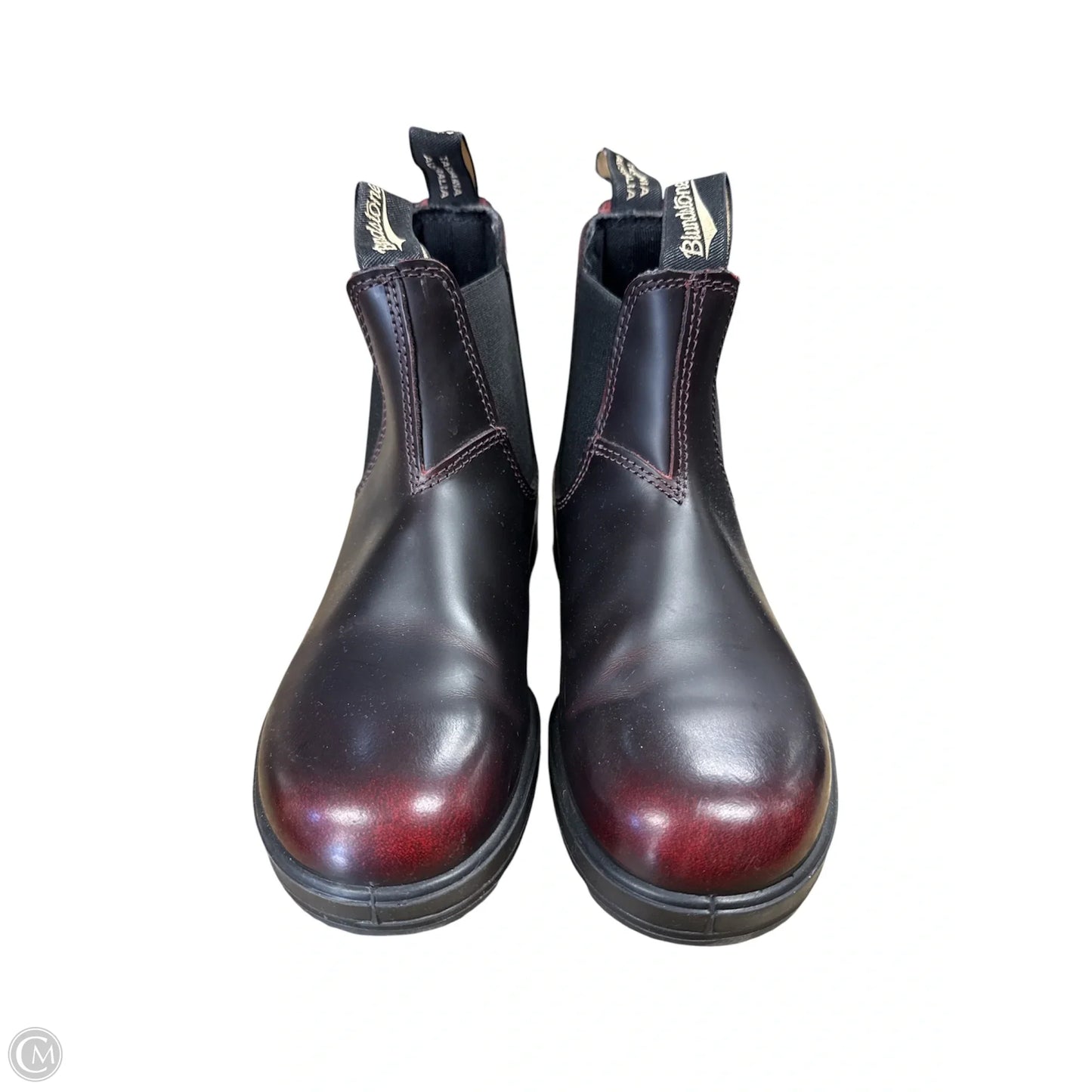Boots Ankle Flats By Cma In Maroon, Size: 7
