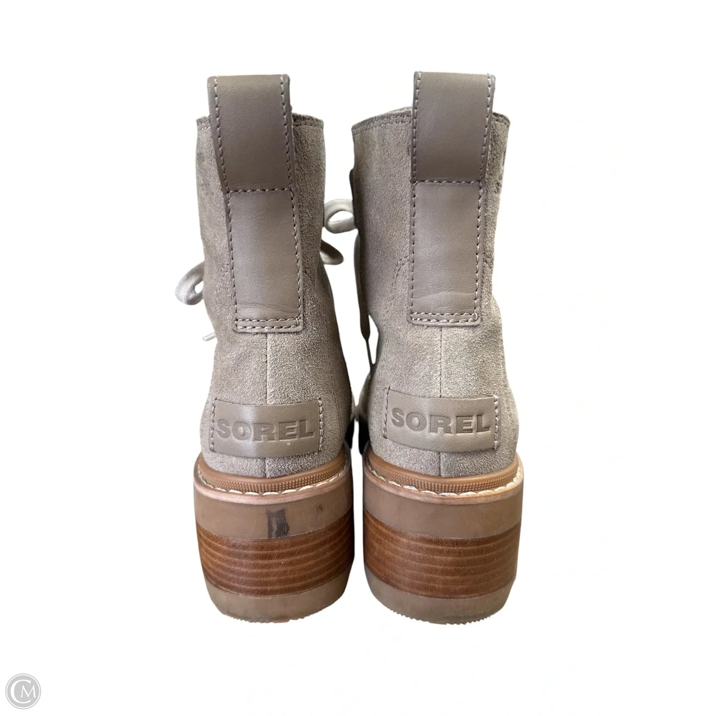 Boots Ankle Heels By Sorel In Tan, Size: 7