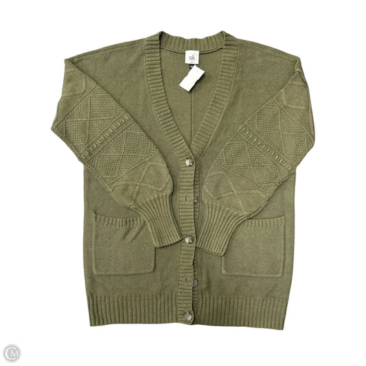 Sweater Cardigan By Cabi In Green, Size: Xs