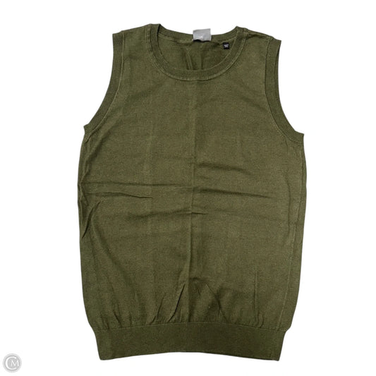 Top Sleeveless By Cabi In Green, Size: S