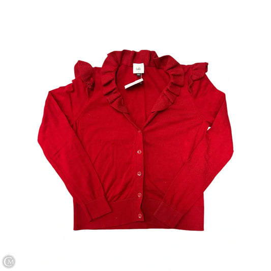 Top Long Sleeve By Cabi In Red, Size: S