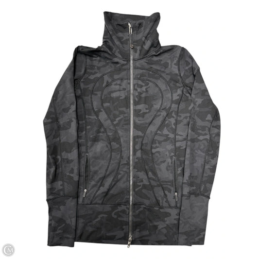 Athletic Jacket By Lululemon In Camouflage Print, Size: 6