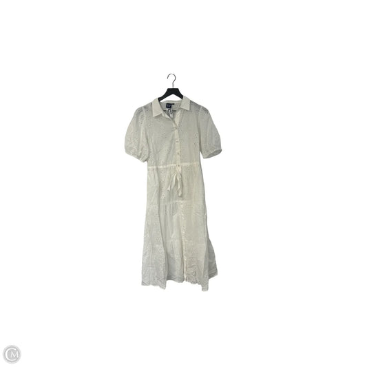 Dress Casual Maxi By Gap In White, Size: M