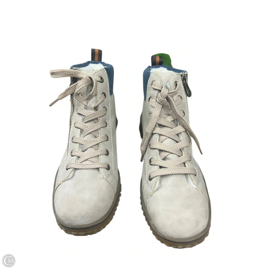 Shoes Sneakers By Riekers In Blue & Tan, Size: 10.5