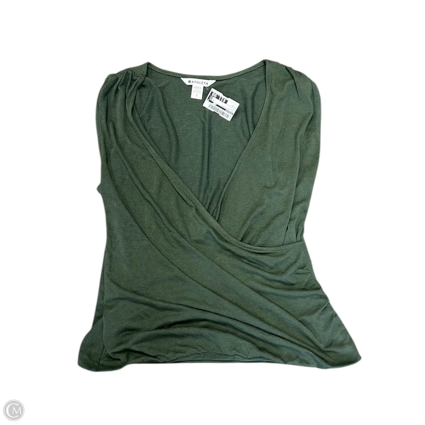 Top Sleeveless By Athleta In Green, Size: S