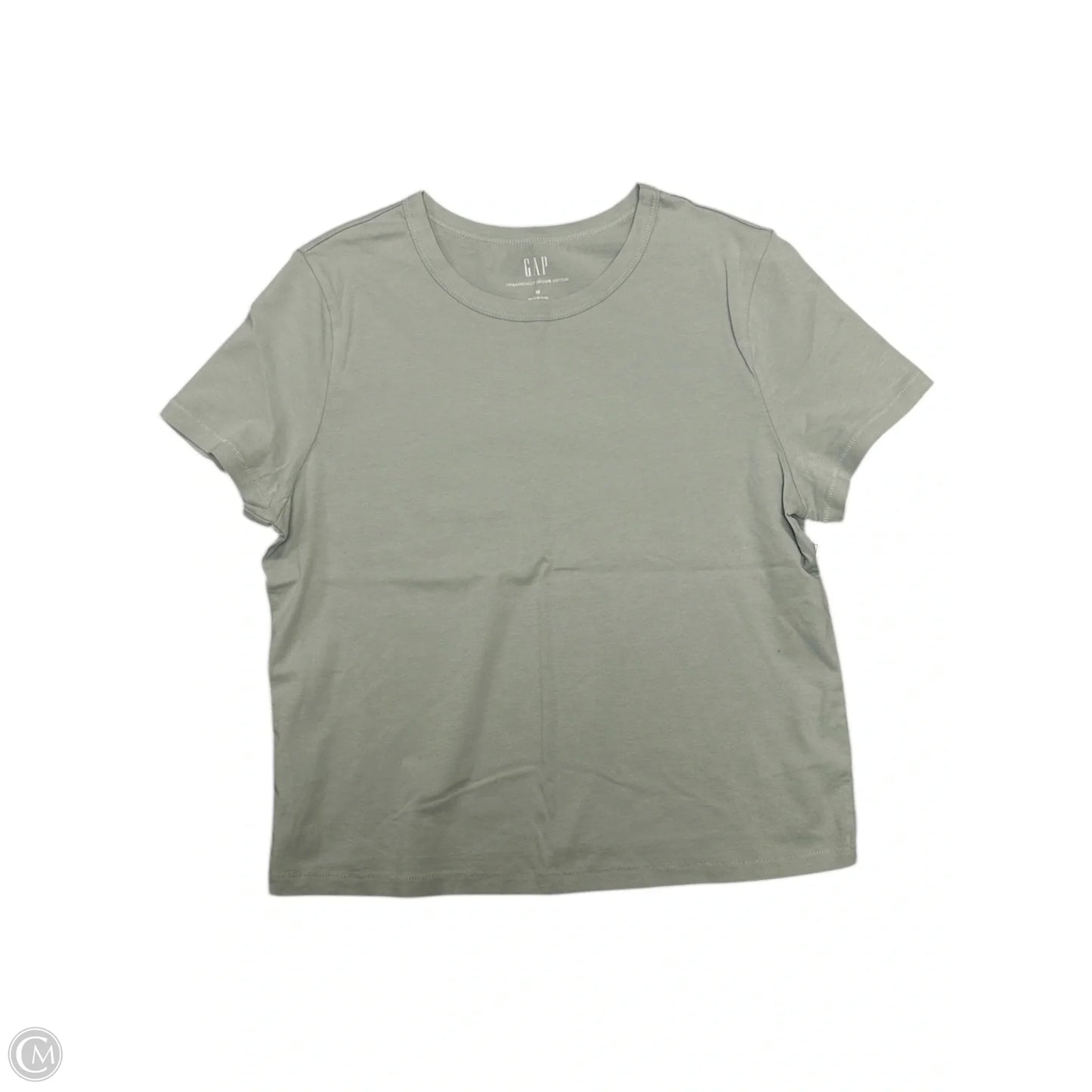 Top Short Sleeve Basic By Gap In Green, Size: M