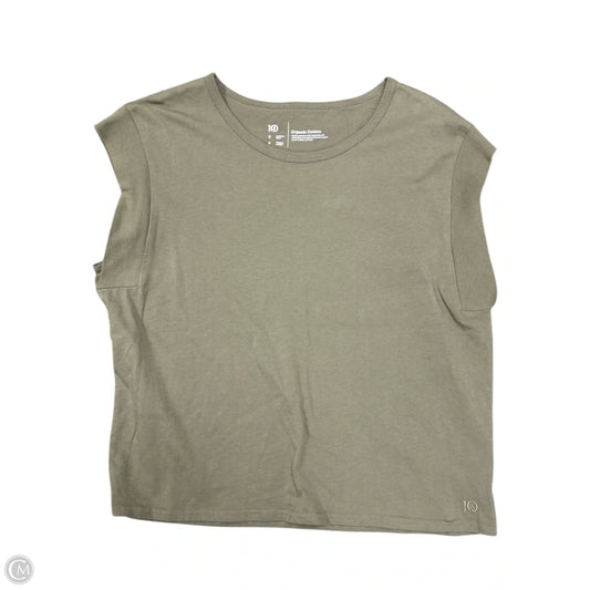 Top Short Sleeve By Cmb In Brown, Size: S