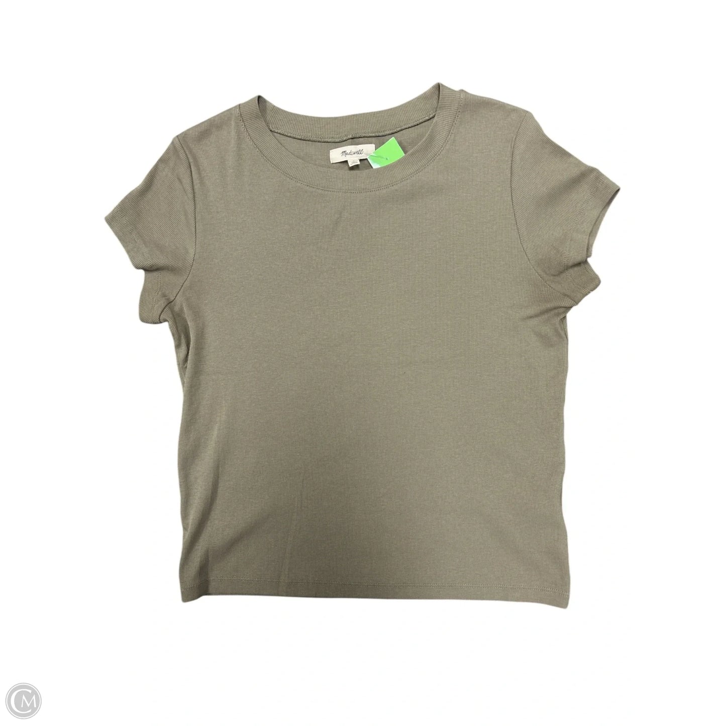 Top Short Sleeve Basic By Madewell In Green, Size: L