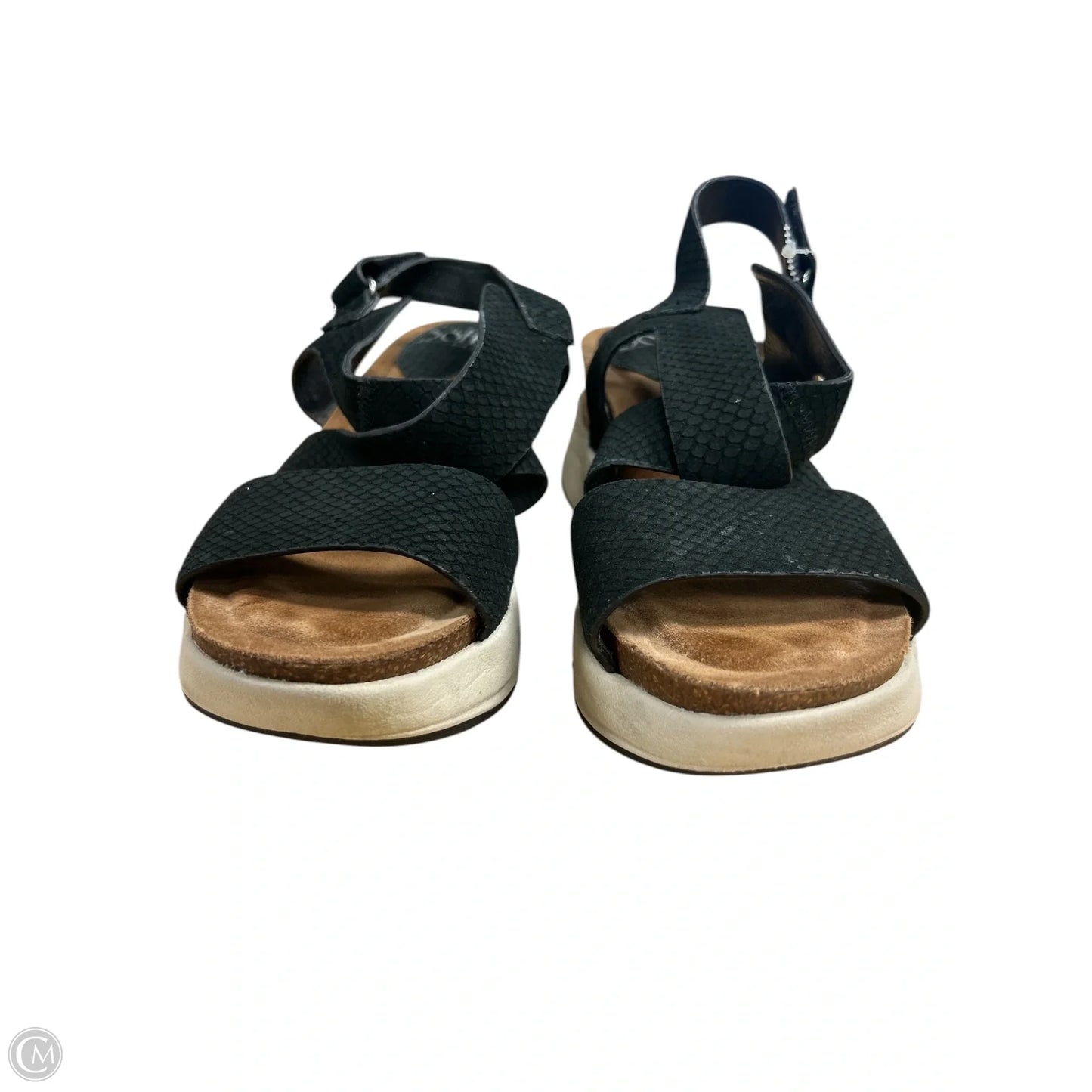 Sandals Heels Platform By Sofft In Black, Size: 8