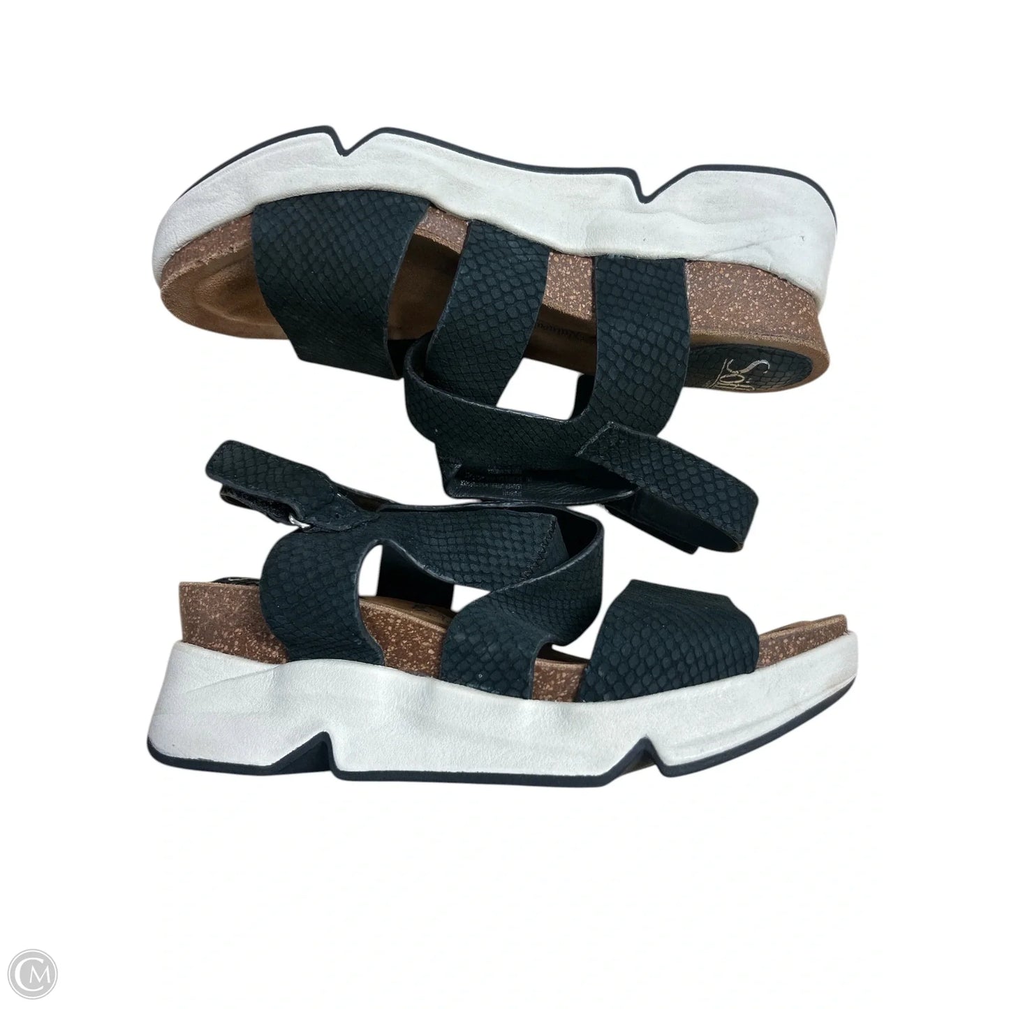 Sandals Heels Platform By Sofft In Black, Size: 8