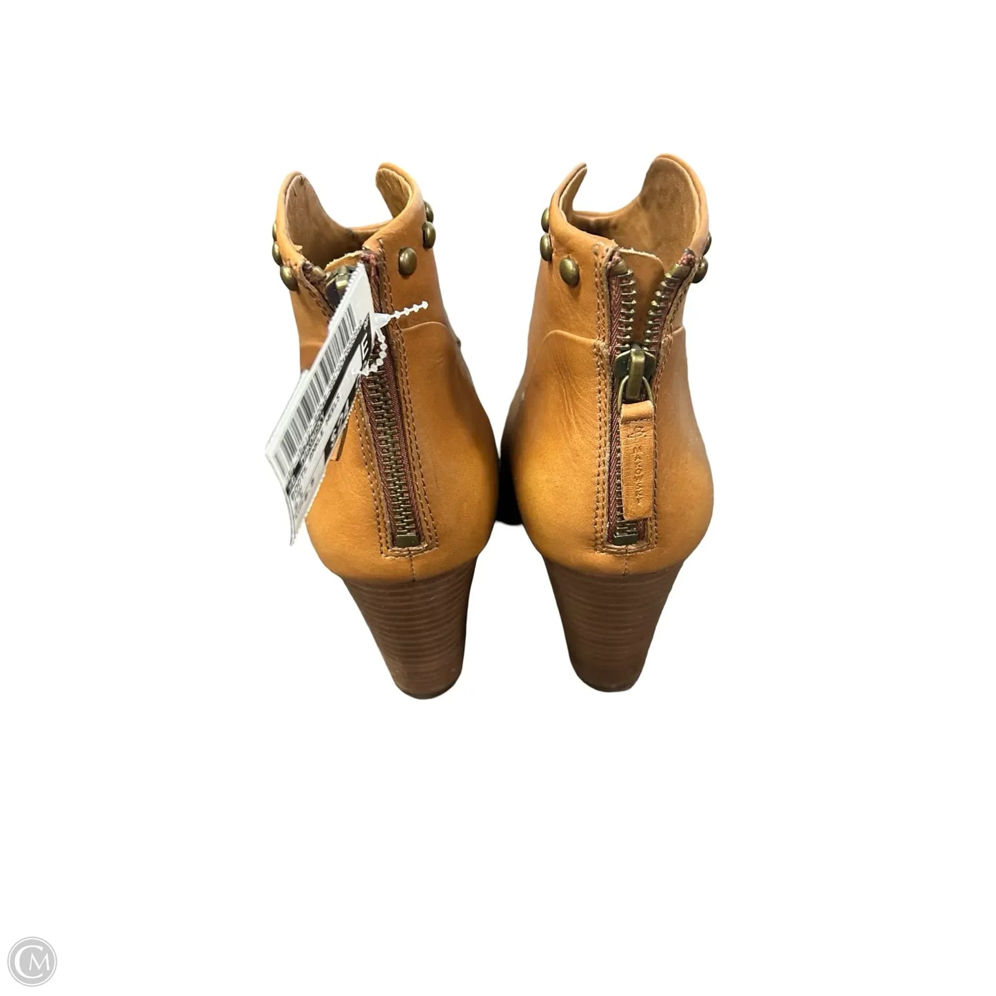 Boots Ankle Heels By B. Makowsky In Tan, Size: 8.5