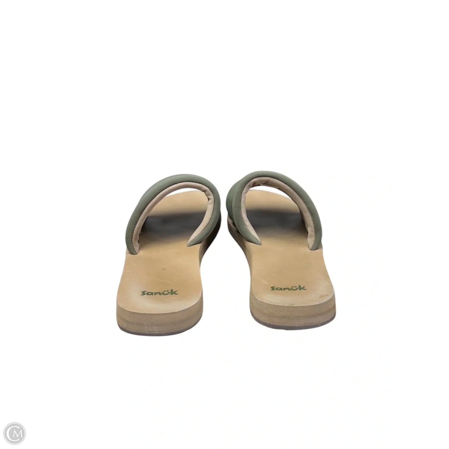 Sandals Flats By Sanuk In Green, Size: 7