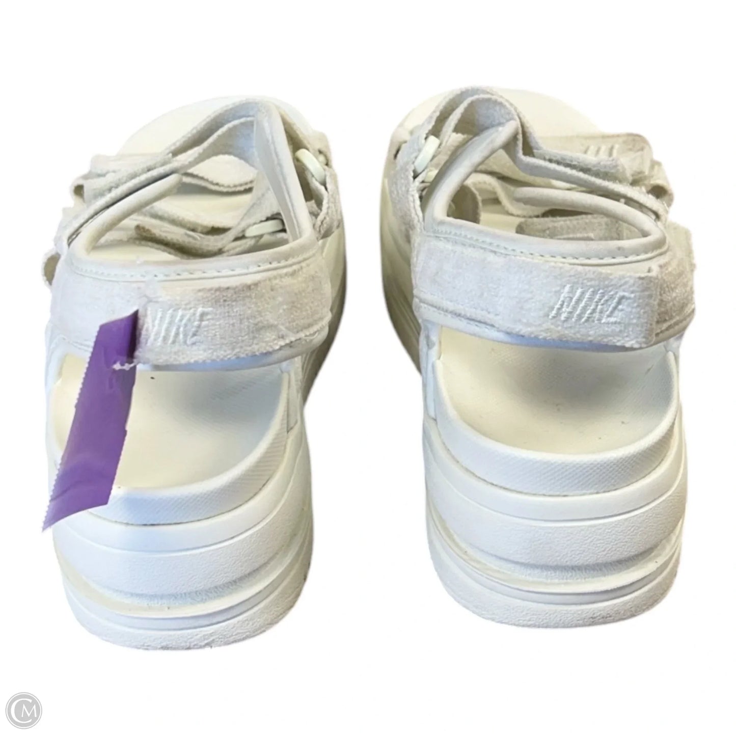 Sandals Heels Platform By Nike In Cream, Size: 10