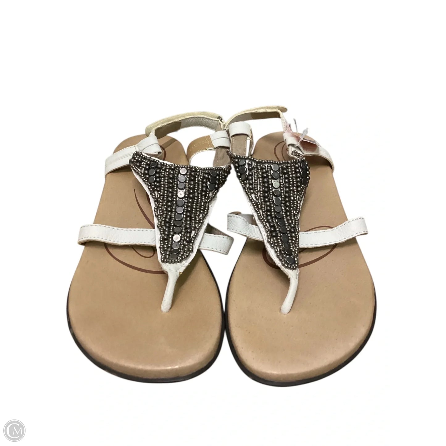 Sandals Flats By Aetrex In Cream, Size: 8.5