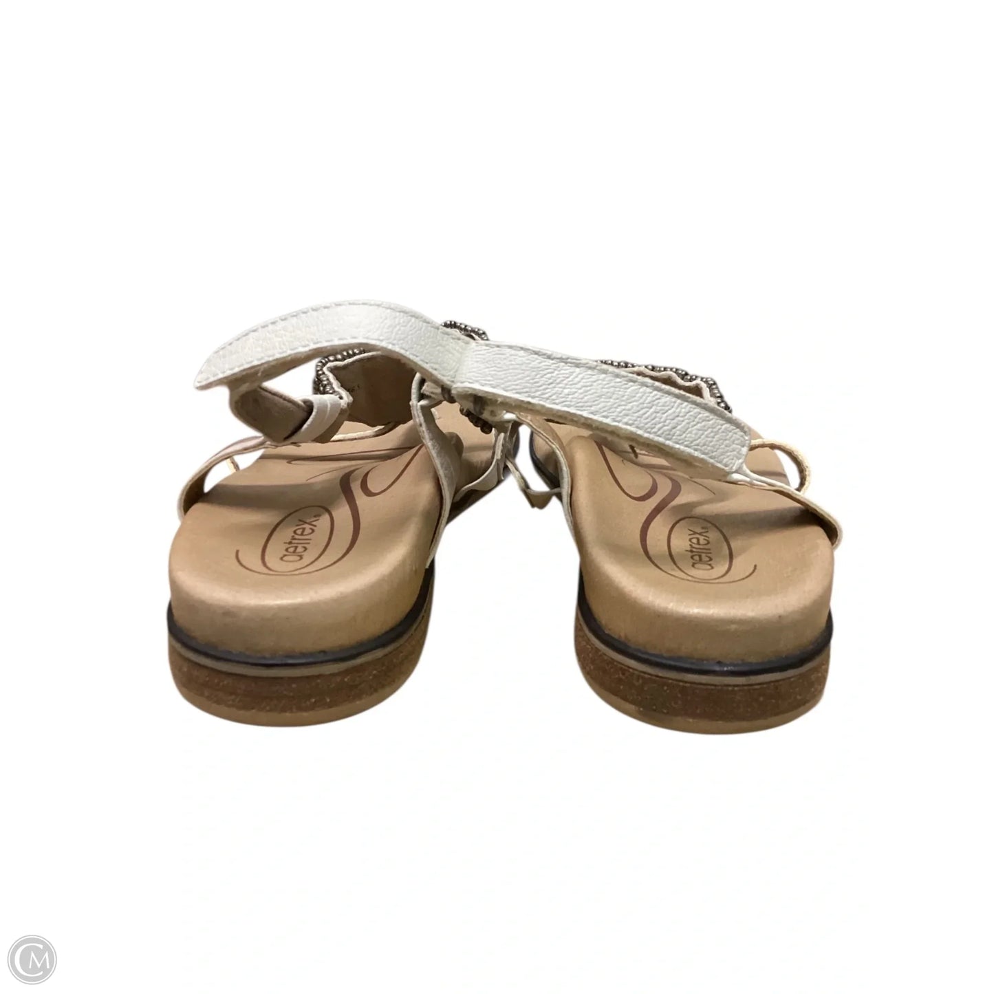 Sandals Flats By Aetrex In Cream, Size: 8.5