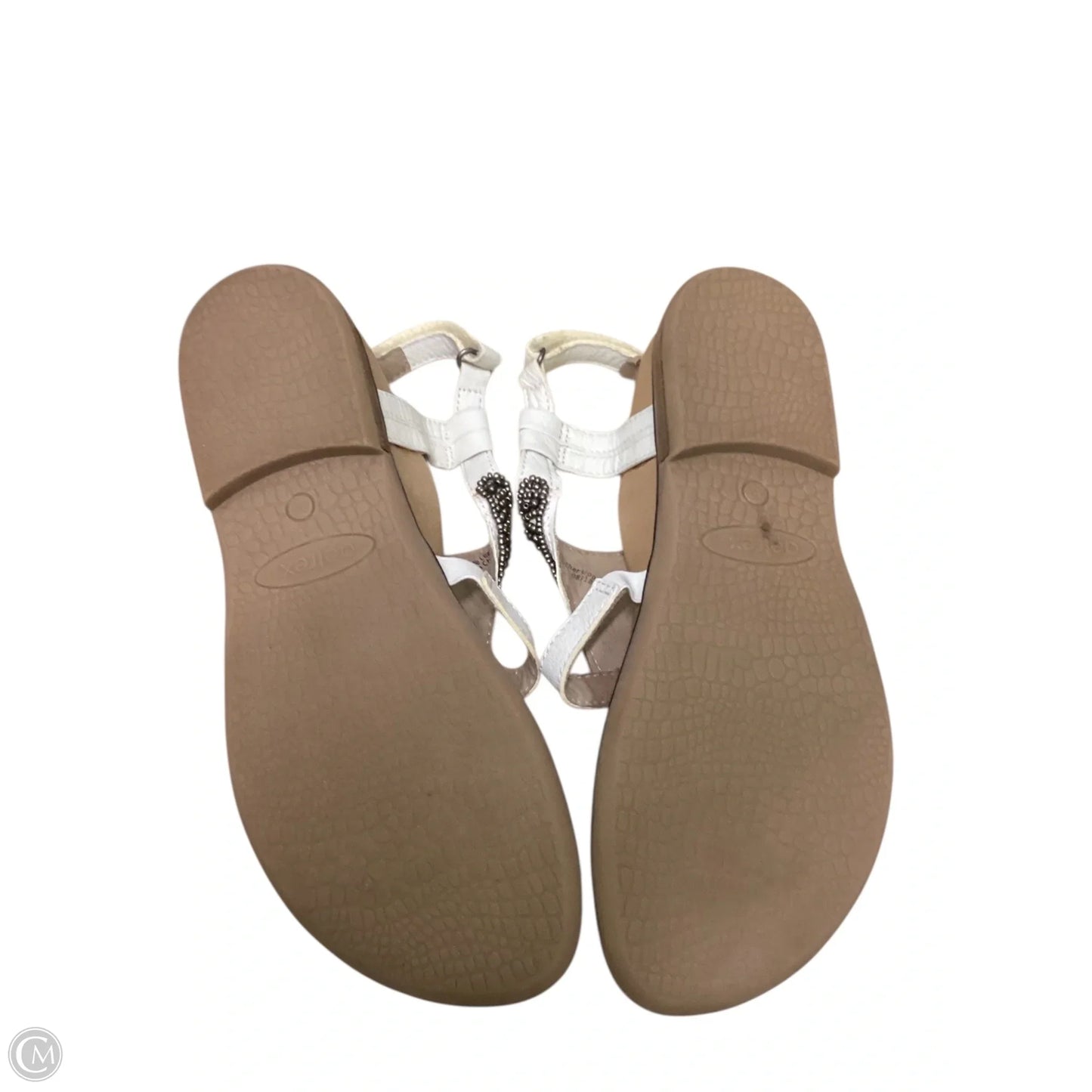 Sandals Flats By Aetrex In Cream, Size: 8.5