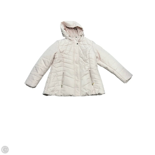 Coat Puffer & Quilted By Liz Claiborne In Pink, Size: Xl