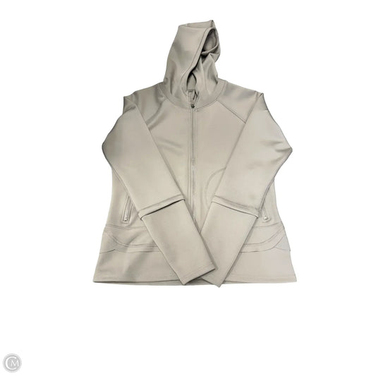 Athletic Jacket By Bcbgmaxazria In Beige, Size: L
