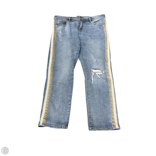 Jeans Wide Leg By Pilcro In Blue Denim, Size: 12