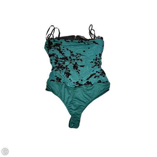 Bodysuit By Vici In Black & Green, Size: Xl