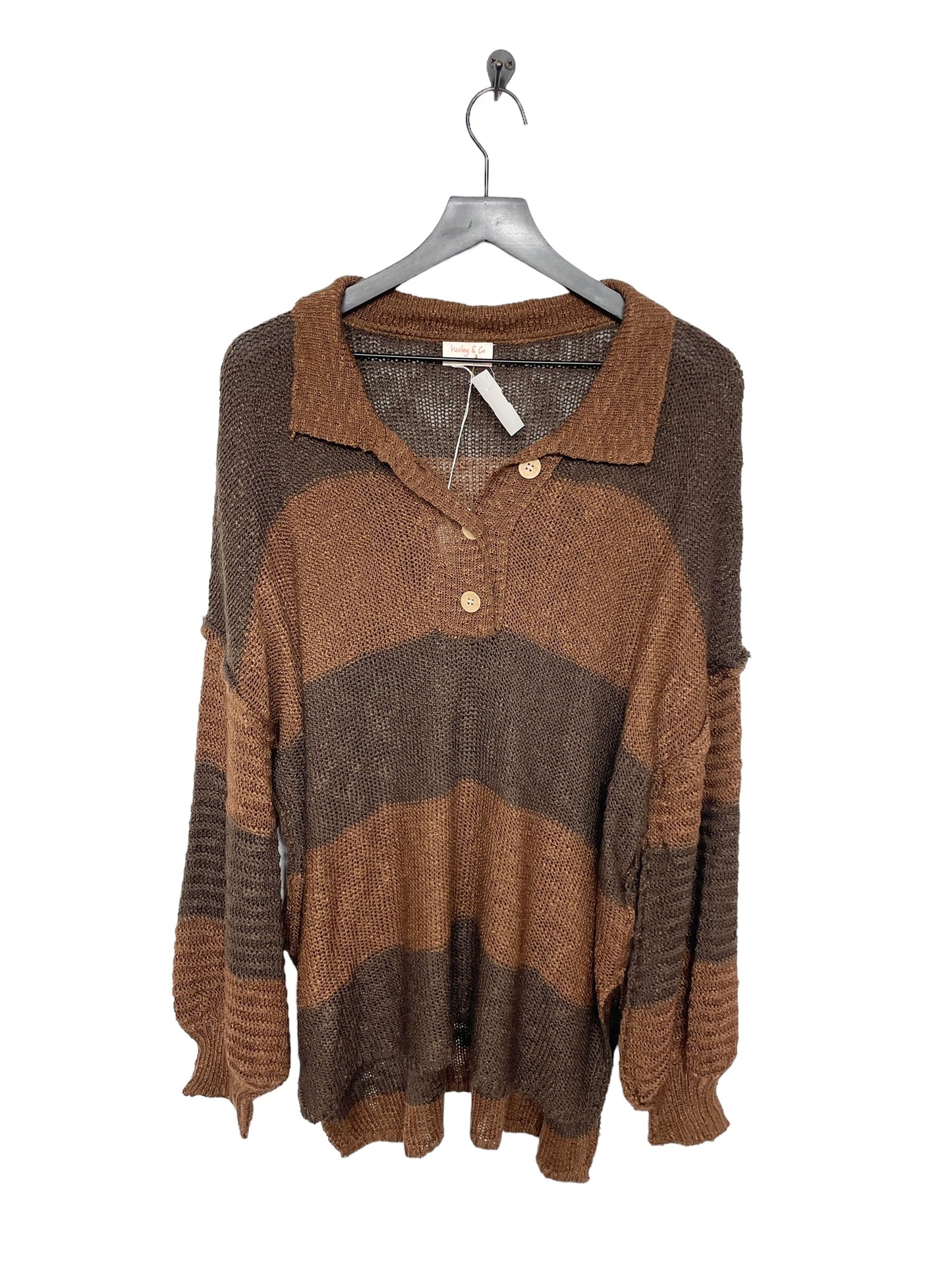 Brown Sweater Clothes Mentor, Size M