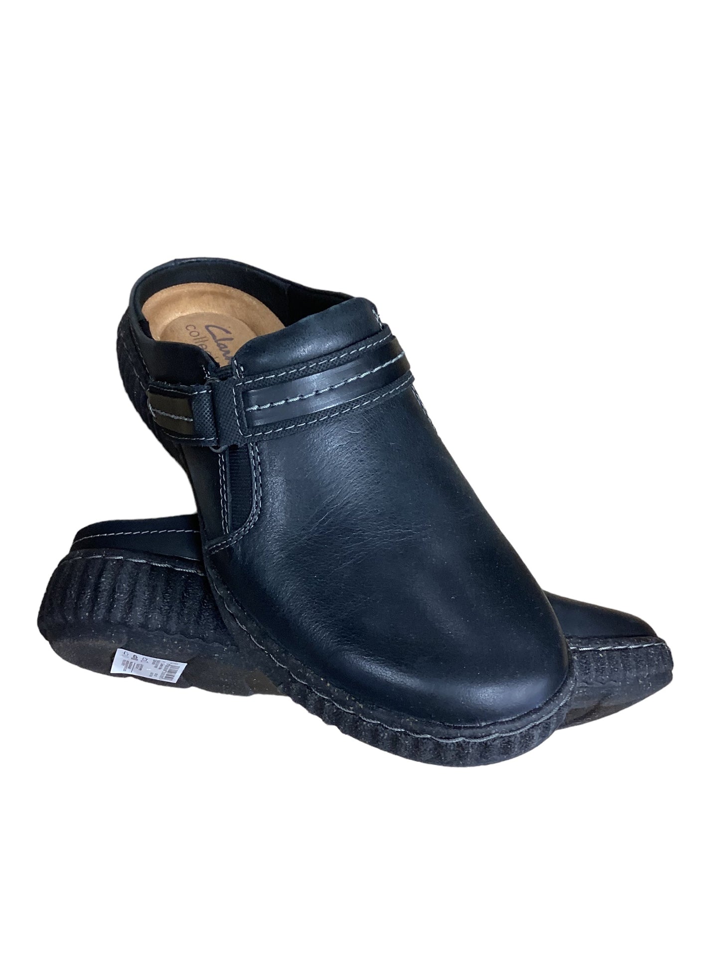 Black Shoes Flats Clarks, Size 7.5