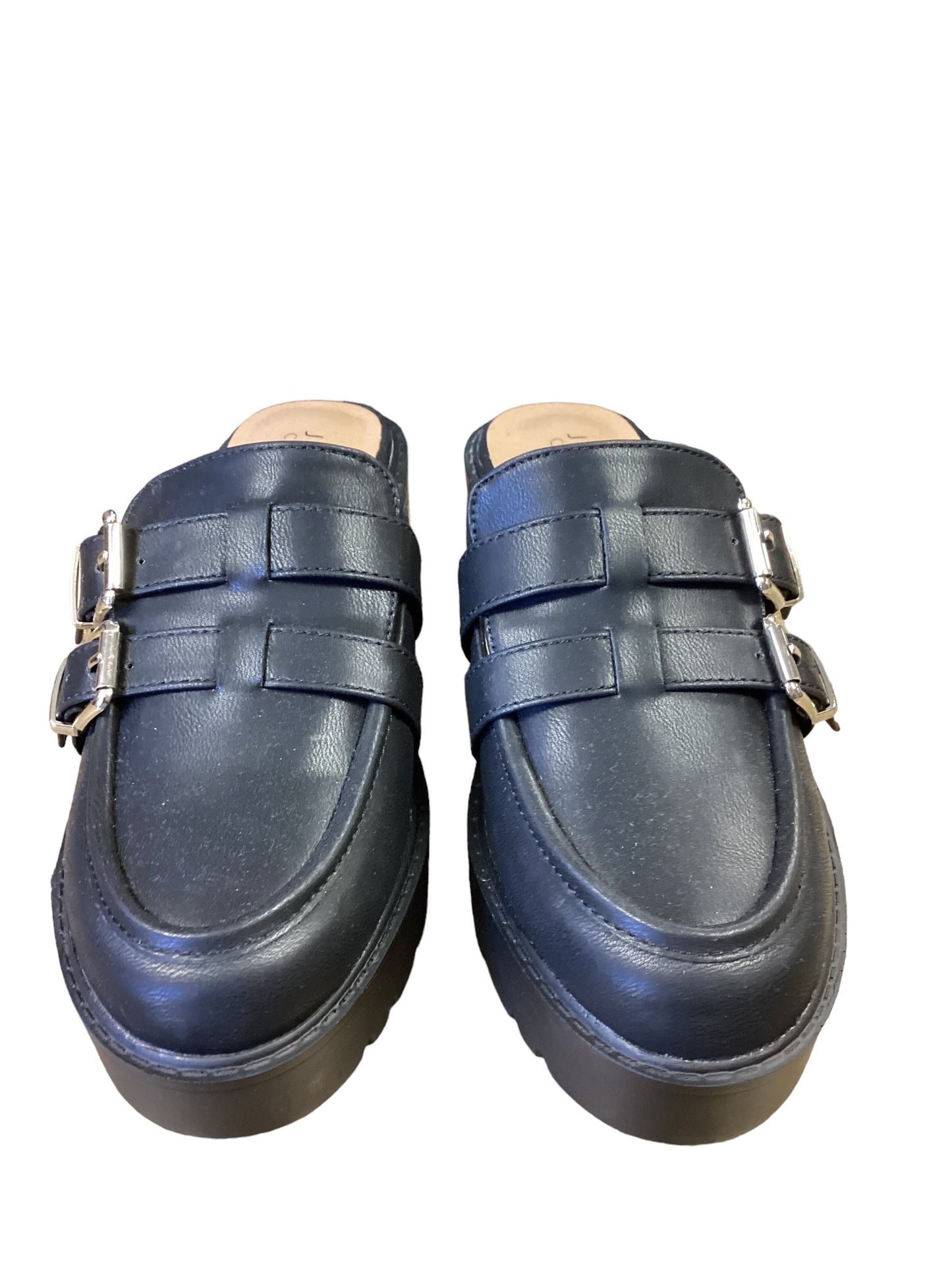 Black Shoes Heels Block Journee, Size 6