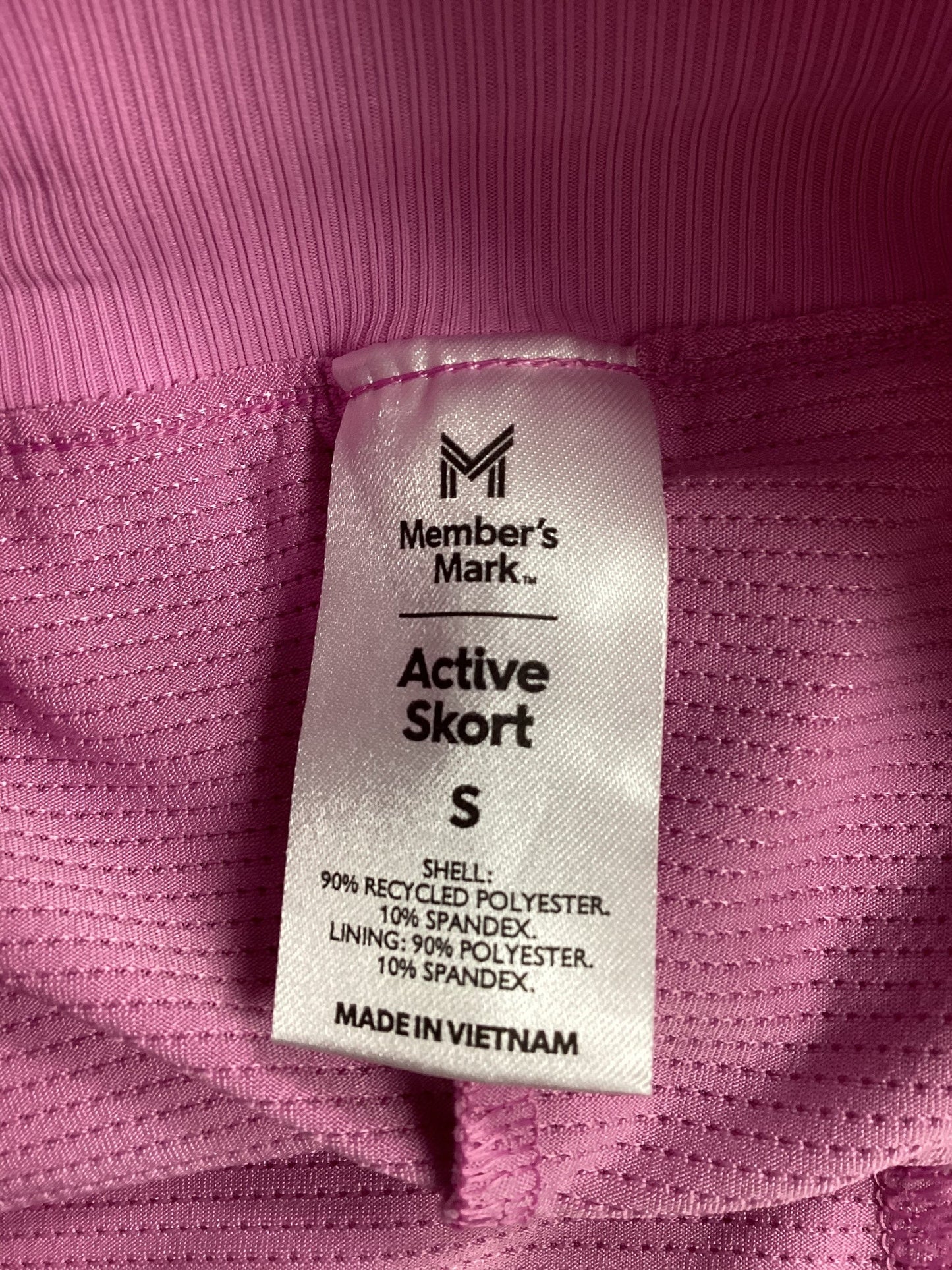 Athletic Skort By Members Mark In Pink, Size: S