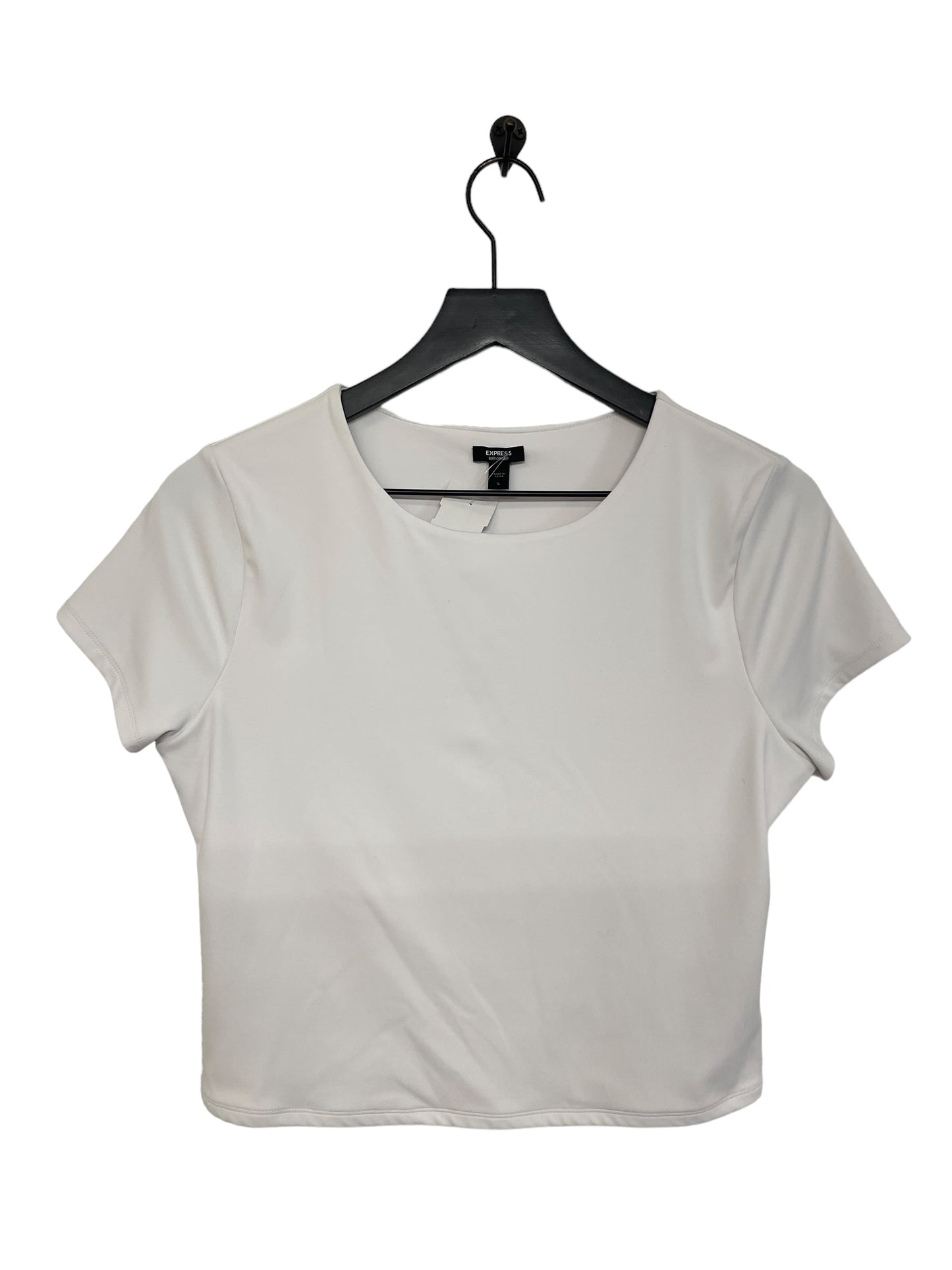 White Top Short Sleeve Express, Size L