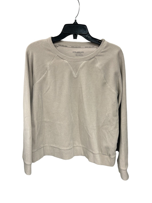 Sweatshirt Crewneck By Marc New York In Tan, Size: S