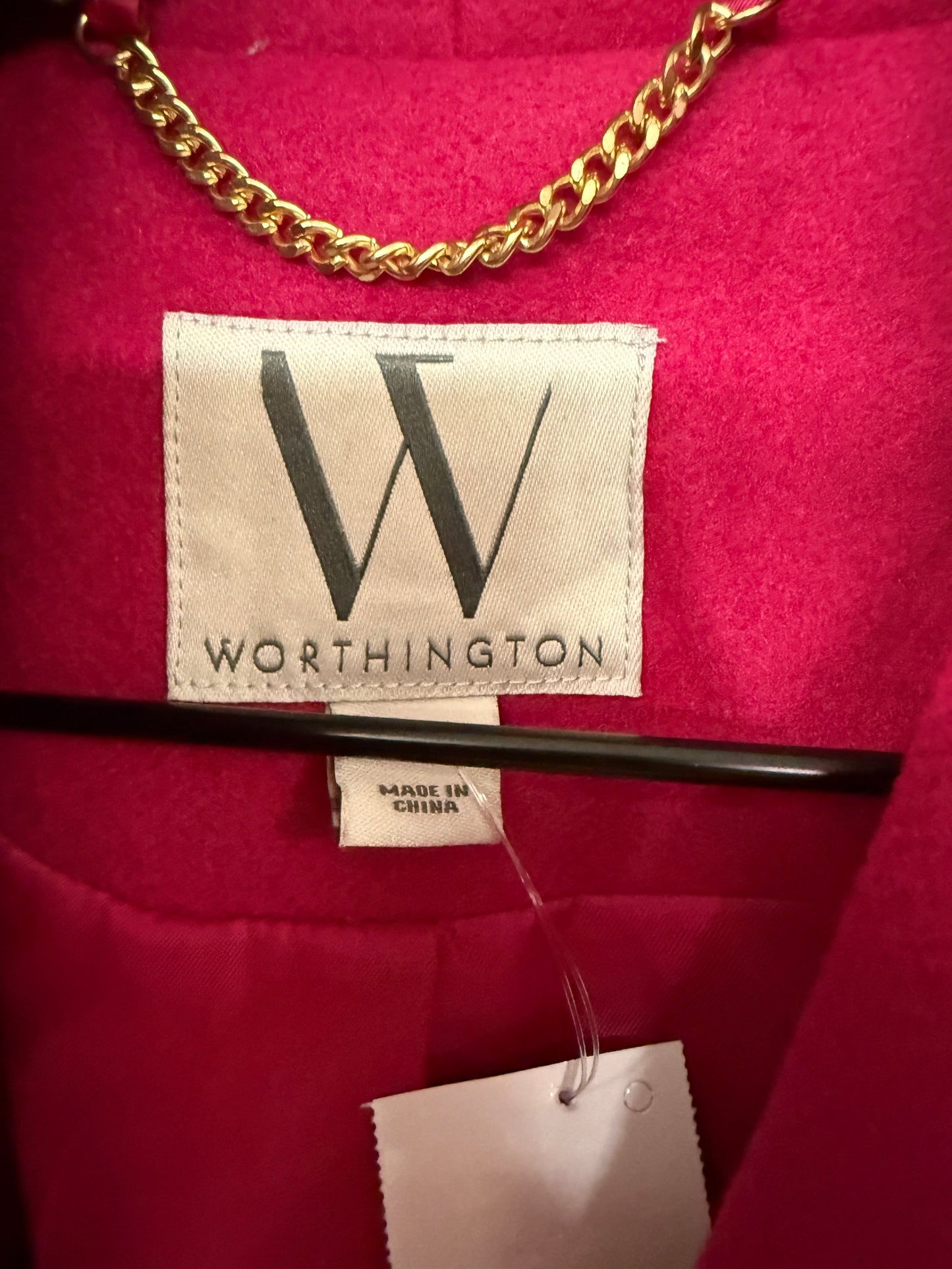 Coat Peacoat By Worthington In Pink, Size: S