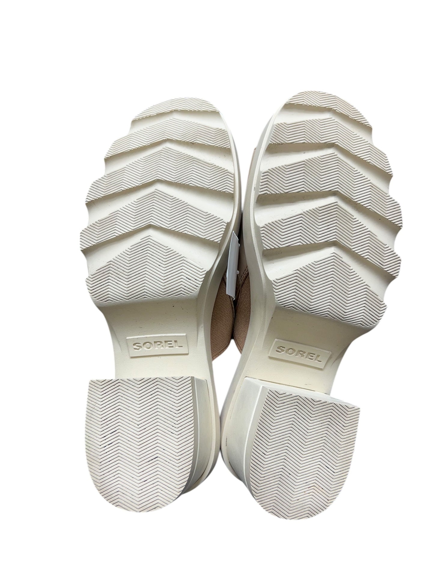 Sandals Heels Block By Sorel In Cream, Size: 8