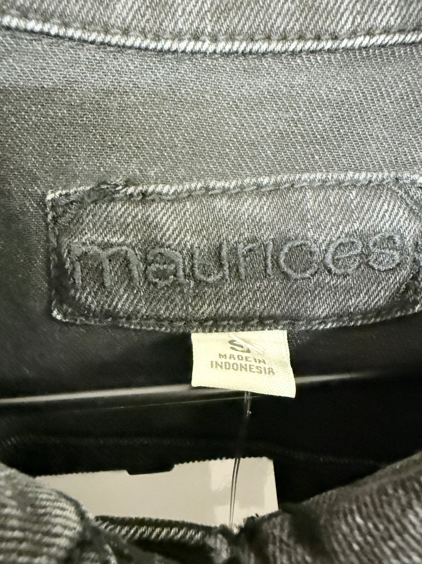 Jacket Denim By Maurices In Black Denim, Size: S