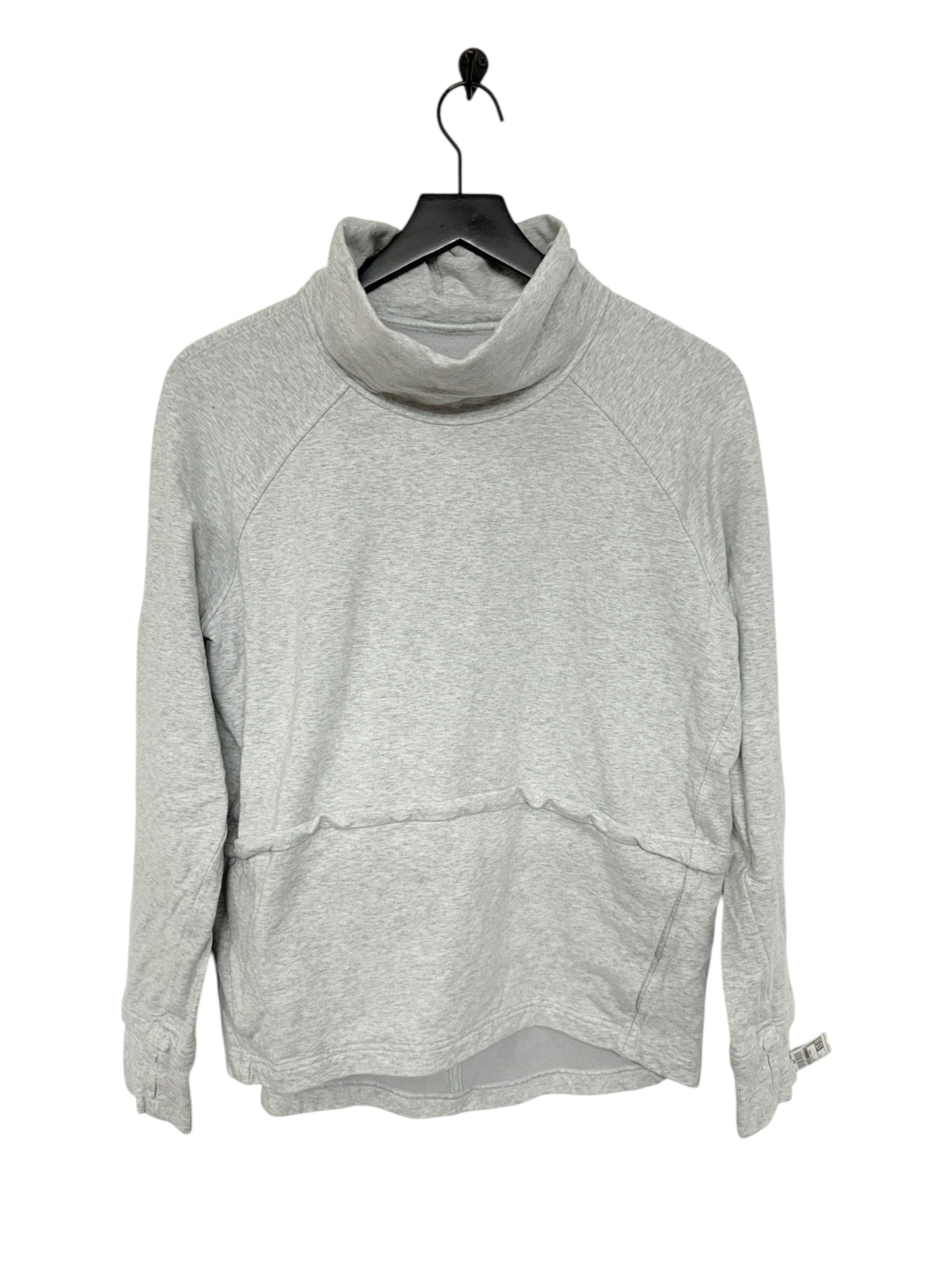 Sweatshirt Crewneck By Lululemon In Grey, Size: 4