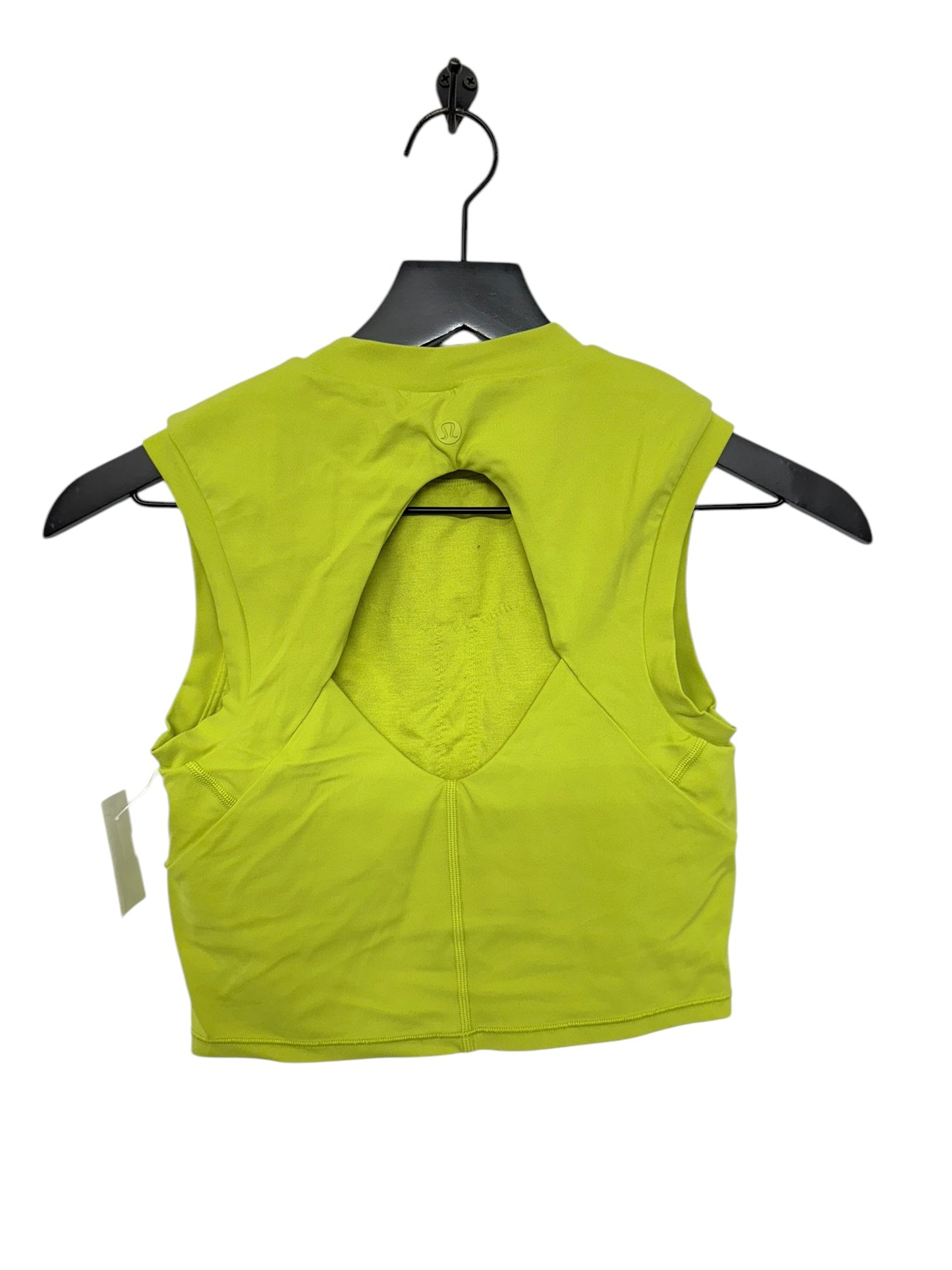 Athletic Tank Top By Lululemon In Chartreuse, Size: 4