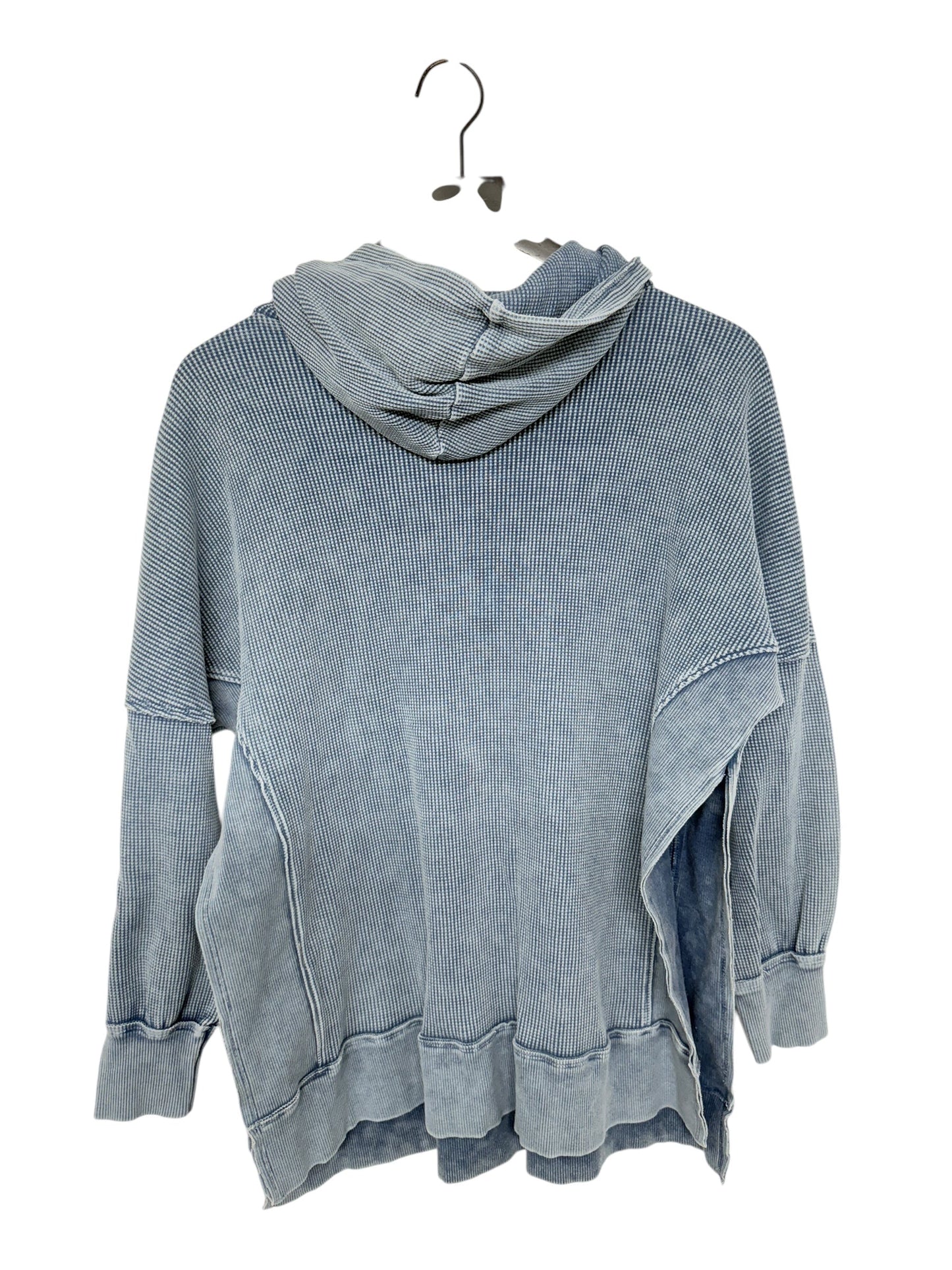 Sweatshirt Hoodie By Free People In Blue, Size: Xs