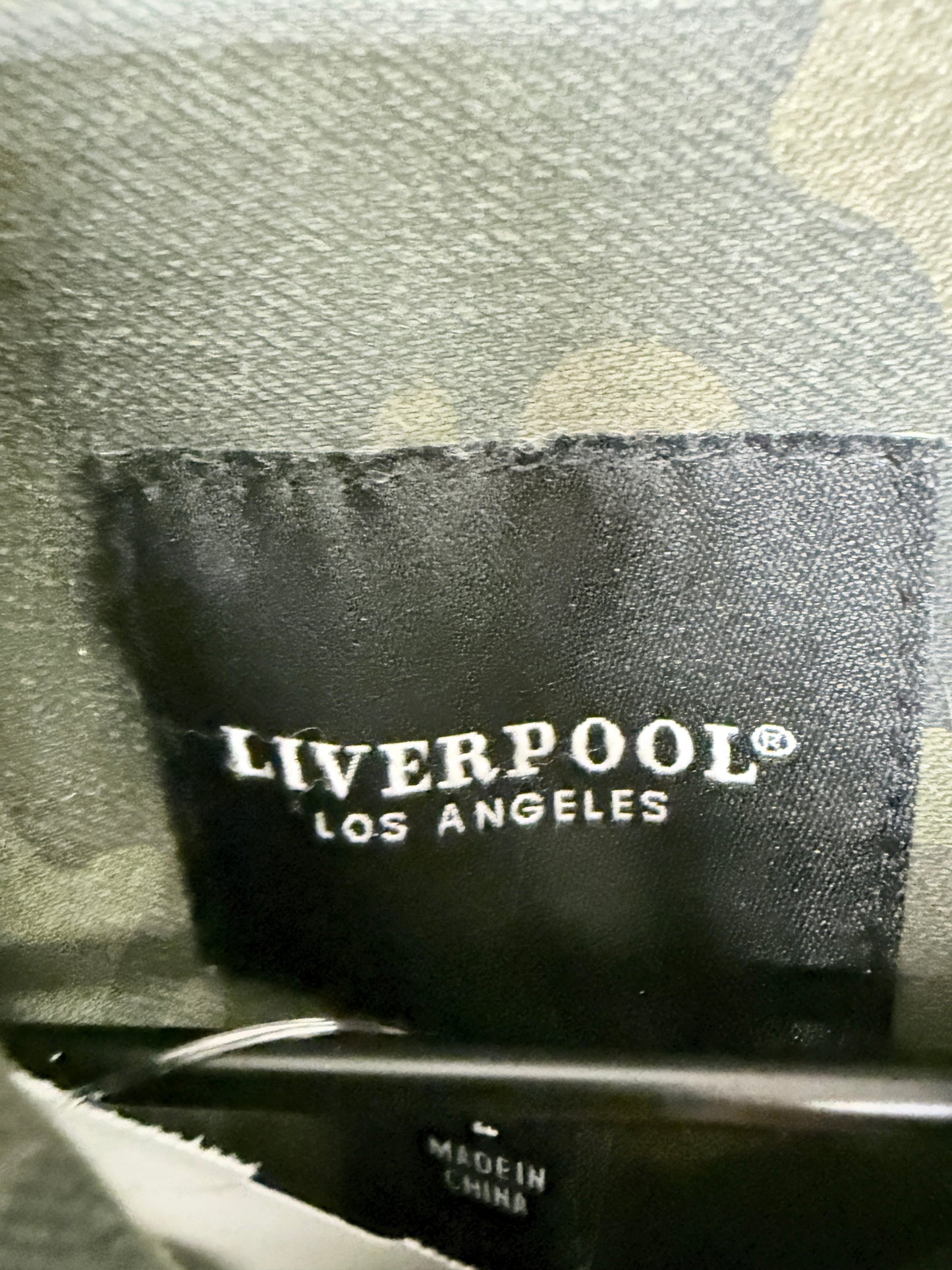 Jacket Denim By Liverpool In Camouflage Print, Size: L