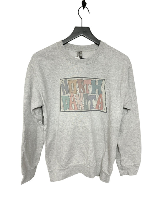 Sweatshirt Crewneck By Gildan In Grey, Size: S