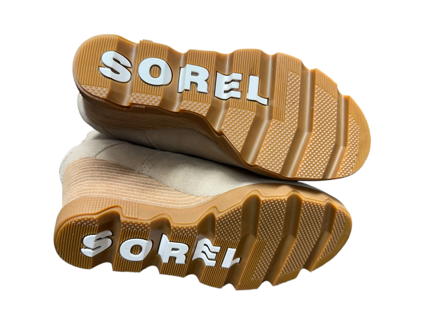 Boots Ankle Heels By Sorel In Cream, Size: 7.5