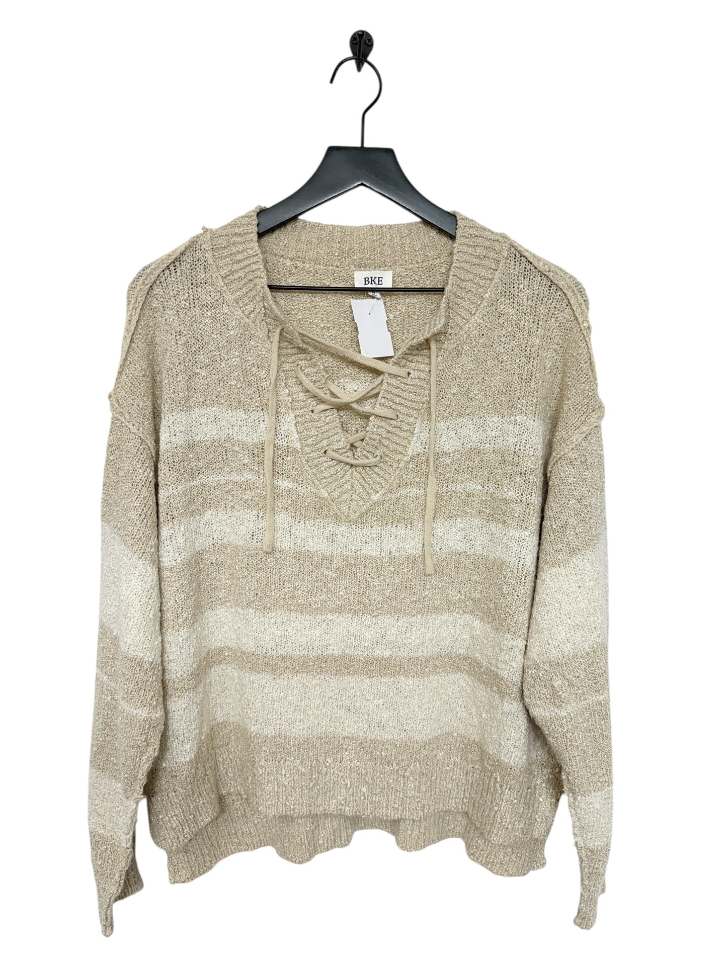 Sweater By Bke In Cream & Tan, Size: S