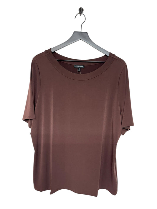 Top Short Sleeve By Cmc In Maroon, Size: 2x