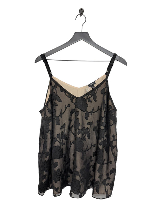 Top Sleeveless By Torrid In Black, Size: 1x