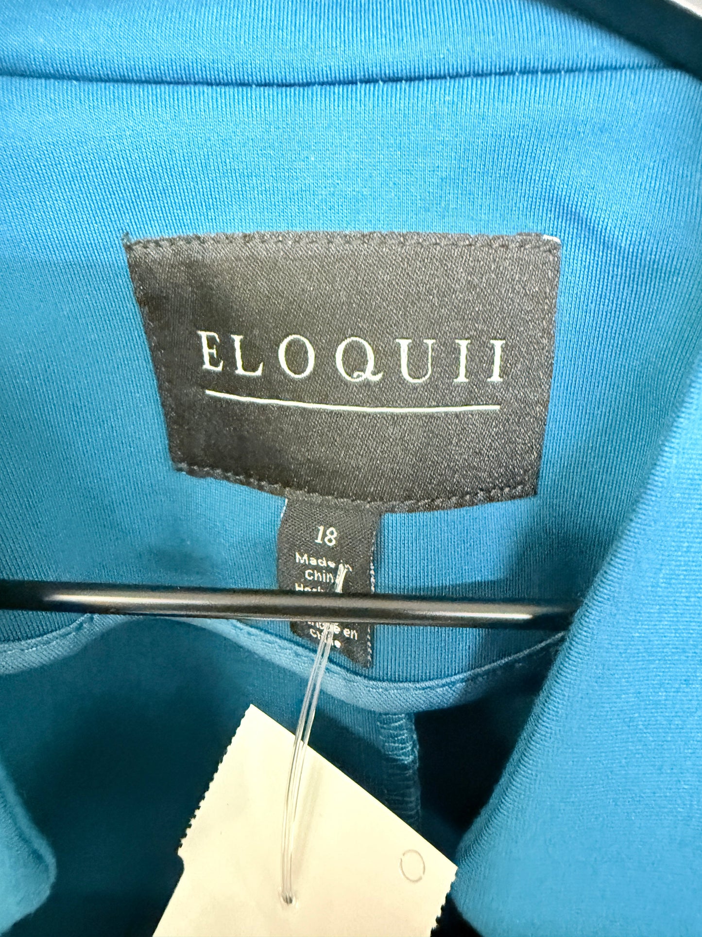 Blazer By Eloquii In Blue, Size: 1x