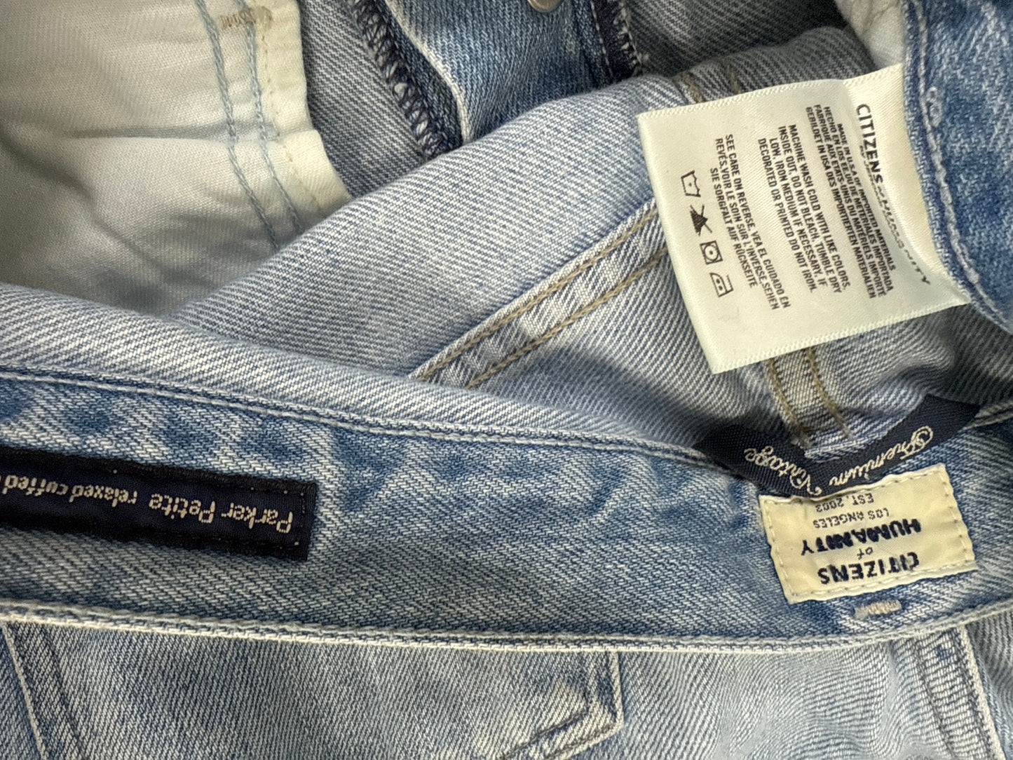 Jeans Cropped By Citizens Of Humanity In Blue Denim, Size: 0