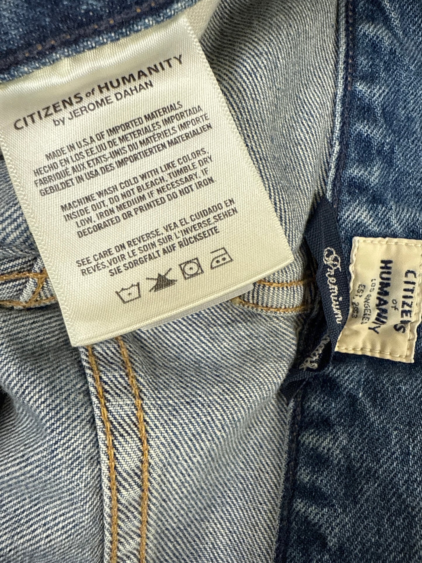 Jeans Flared By Citizens Of Humanity In Blue Denim, Size: 2