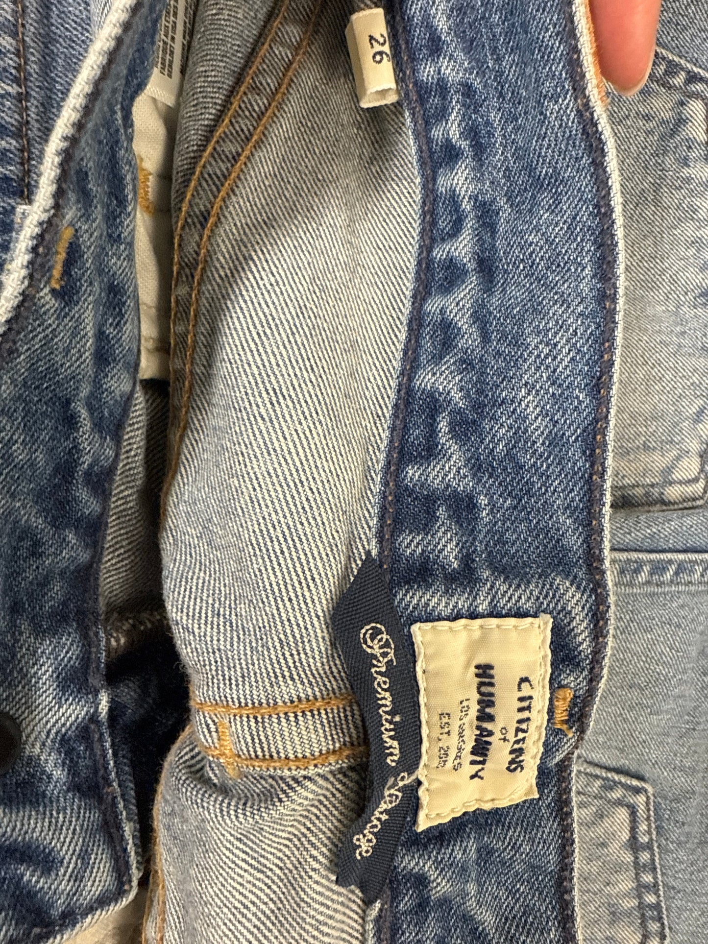 Jeans Flared By Citizens Of Humanity In Blue Denim, Size: 2