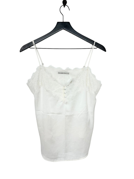 Top Sleeveless By Abercrombie And Fitch In Ivory, Size: L