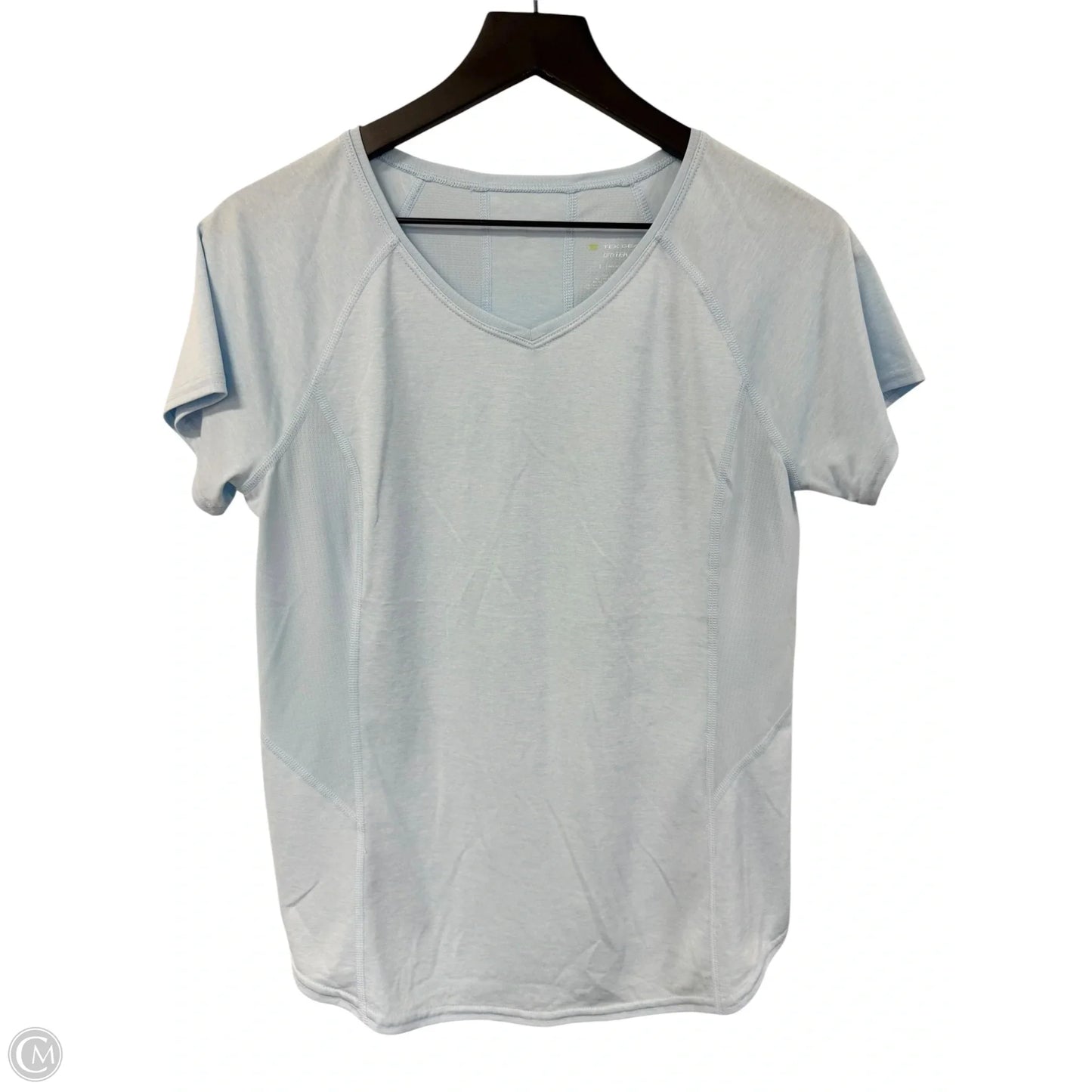 Athletic Top Short Sleeve By Tek Gear In Blue, Size: S