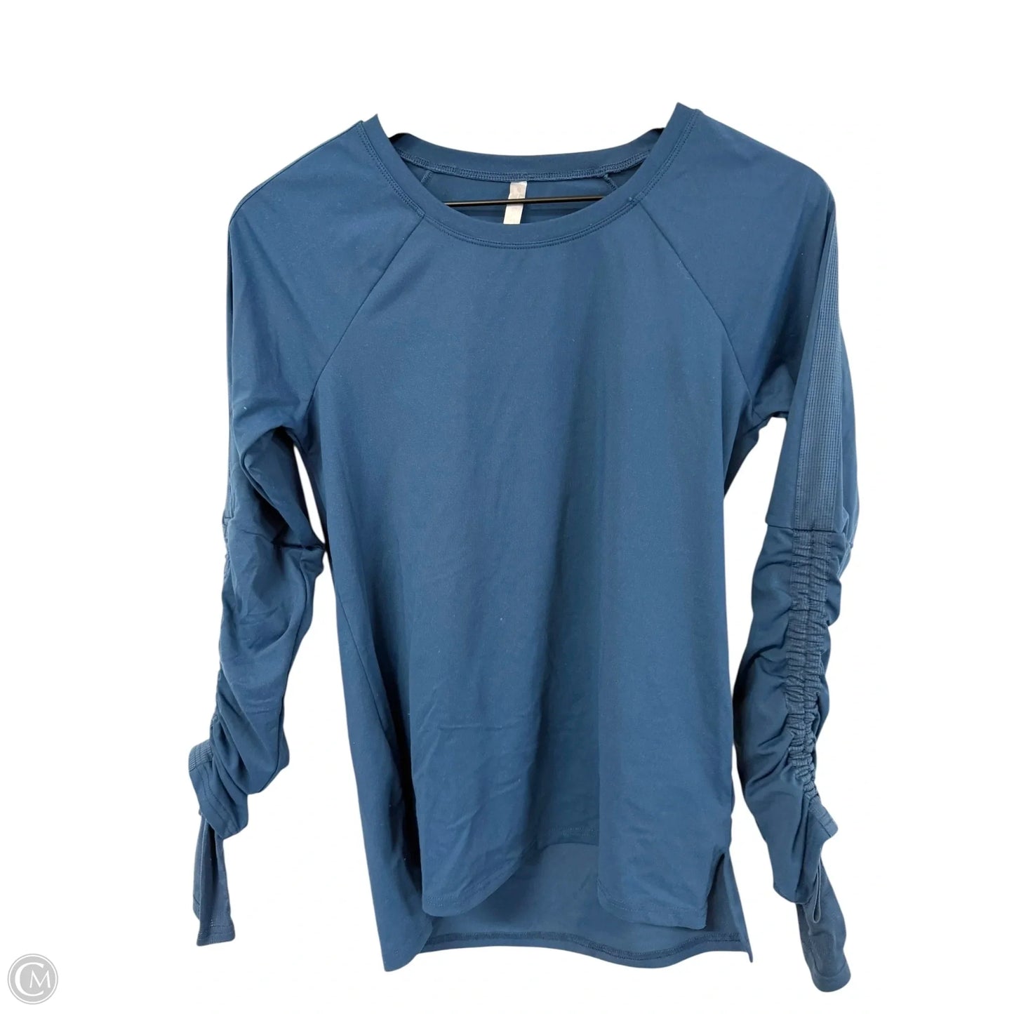 Athletic Top Long Sleeve Crewneck By Fabletics In Navy, Size: S