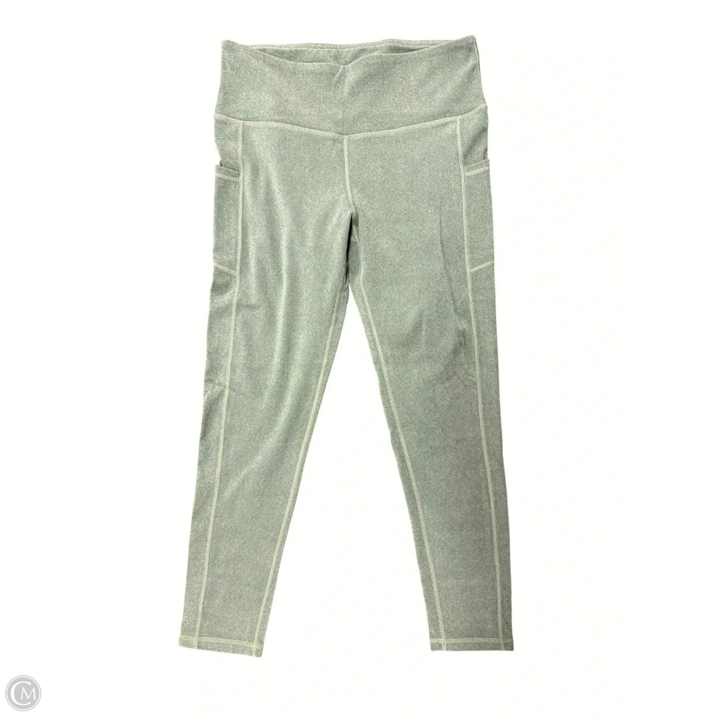 Athletic Leggings By Mono B In Green, Size: L